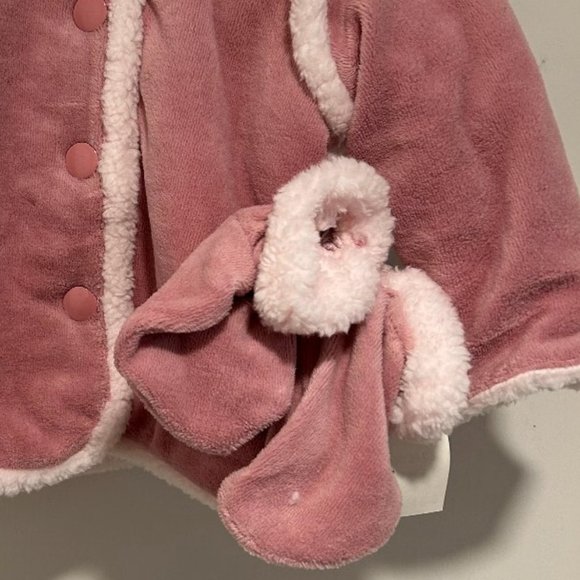 FIRST IMPRESSIONS GIRLS' FOXGLOVE  2 PC COAT AND GLOVES 0-3 MONTHS - Picture 11 of 12